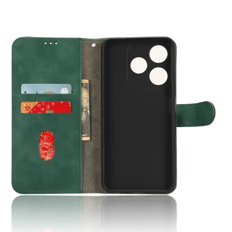 Pour TECNO Spark 10C 4G Étui Flip en Cuir PU avec Support - Vert