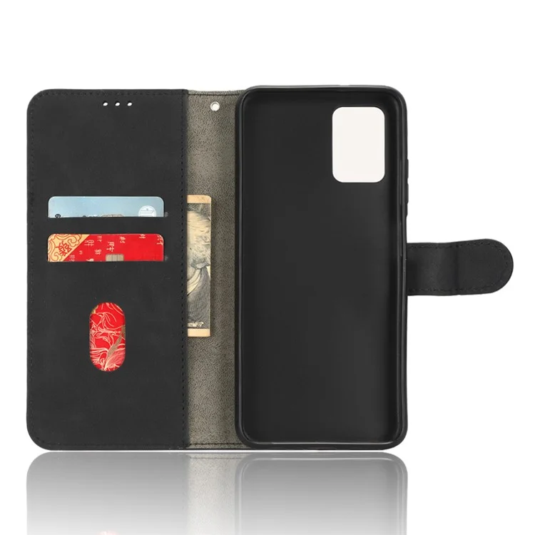 Wallet Case para Nokia G22 Pele artificial toque de pele Suporte magnético Capa de telefone - Preto
