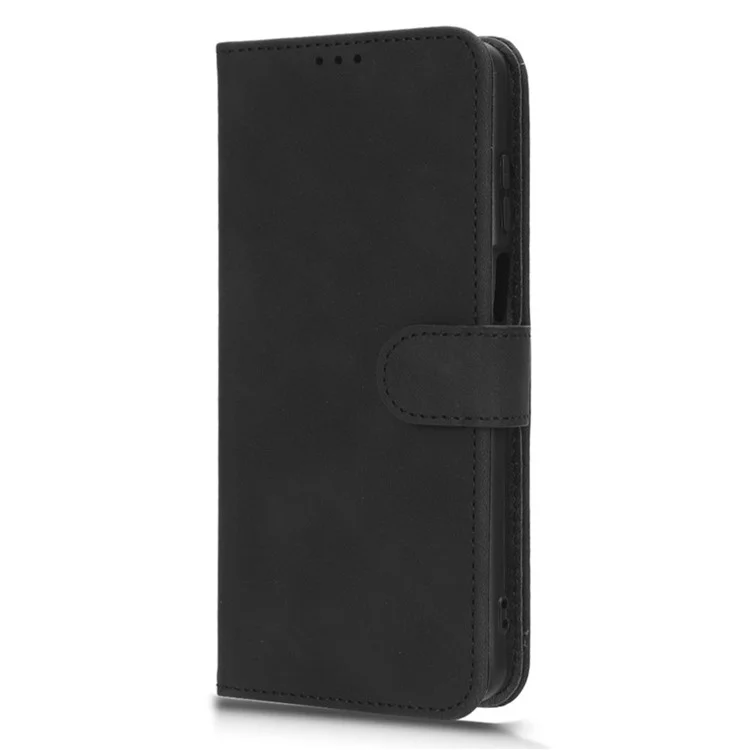 Pour Motorola Moto G Power 5G Étui de téléphone à rabat en cuir PU - touch Folio Wallet Cover Stand - Noir