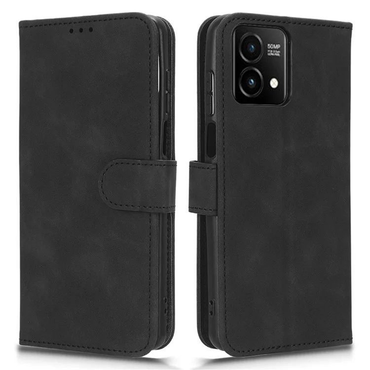 Per Motorola Moto G Stylus 5G (2023) PU Pelle in Piedi Custodia Protettiva Pelle-touch Wallet Flip Phone Cover - Nero