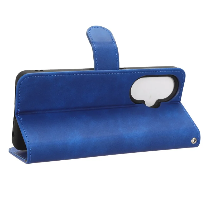 Phone Wallet Case for OnePlus Nord CE 3 Lite 5G / Nord N30 5G , PU Leather Skin-touch Protective Stand Phone Cover - Blue