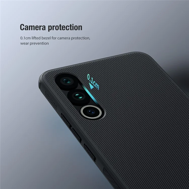 NILLKIN Super Frosted Shield Pro for Meizu 20 Anti-Scratch PC+TPU Phone Case Matte Protective Phone Cover - Blue
