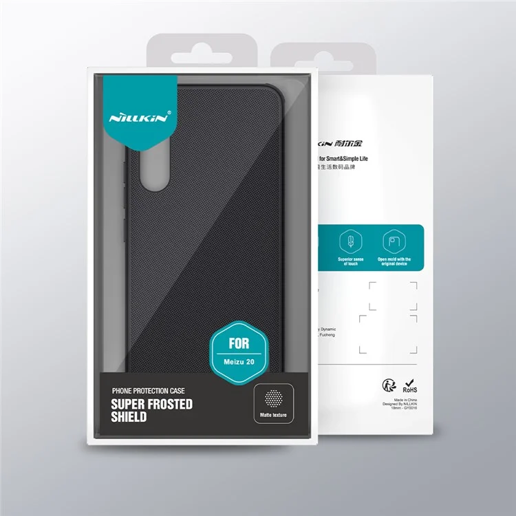 NILLKIN Super Frosted Shield Pro for Meizu 20 Anti-Scratch PC+TPU Phone Case Matte Protective Phone Cover - Blue