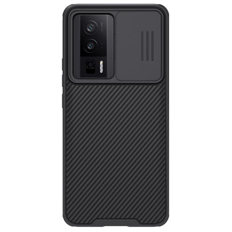 NILLKIN CamShield Pro Série pour Xiaomi Poco F5 Pro 5G / Redmi K60 Pro 5G / K60 5G Étui de téléphone PC+TPU Protection de la caméra Housse de téléphone - Noir