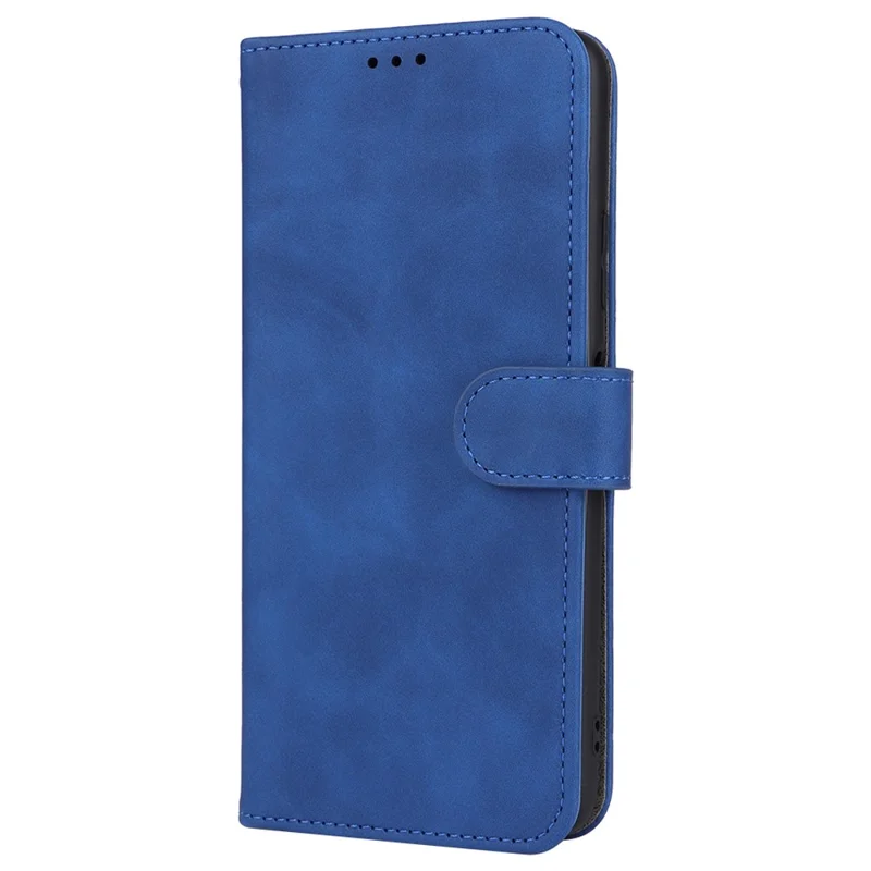 For Huawei Enjoy 60 PU Leather Skin-touch Phone Case Wallet Book Stand Flip Cover - Blue