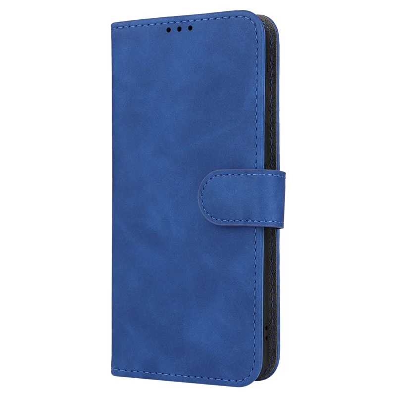 For Huawei P60 Art PU Leather Folio Flip Cover Wallet Stand Skin-Touch Phone Case - Blue