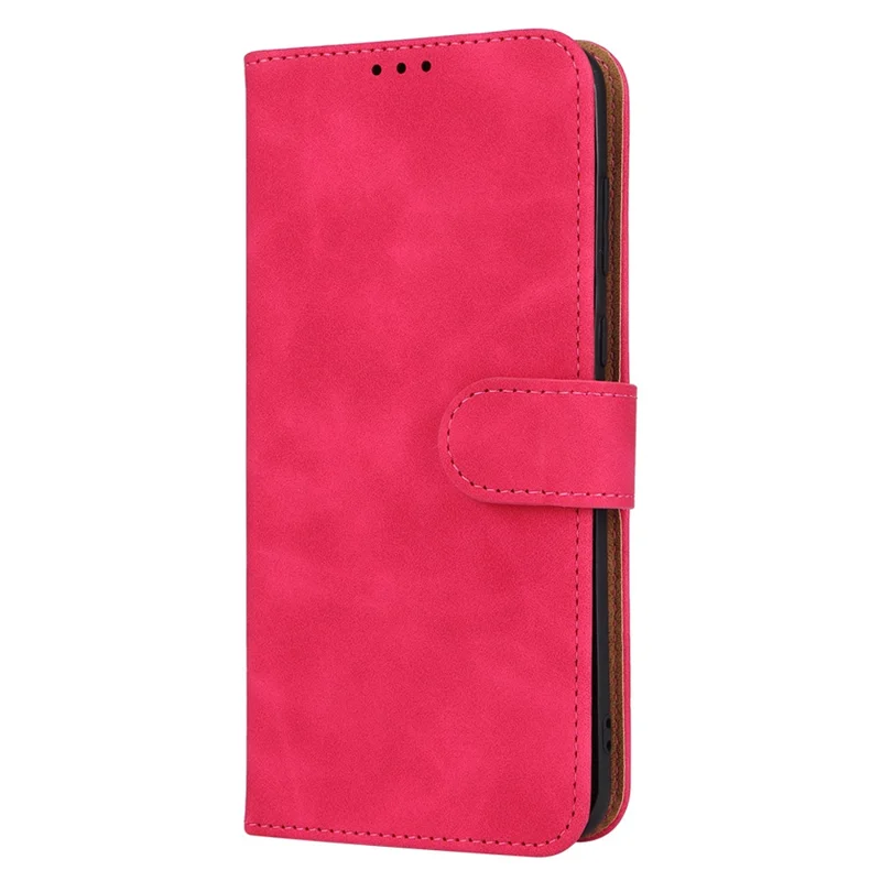 Per Huawei P60 Art PU Leather Folio Flip Cover Wallet Stand Skin-Touch Phone Case - Rose