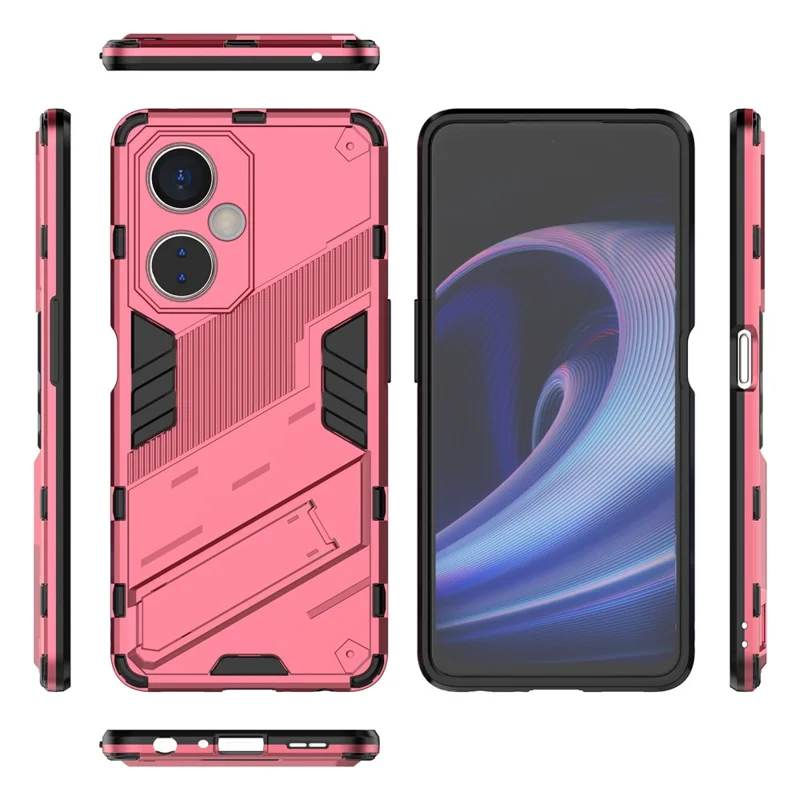 Чехол для телефона OnePlus Nord CE 3 Lite 5G / Nord N30 5G с подставкой, ТПУ + ПК, противоударная задняя крышка - Роза