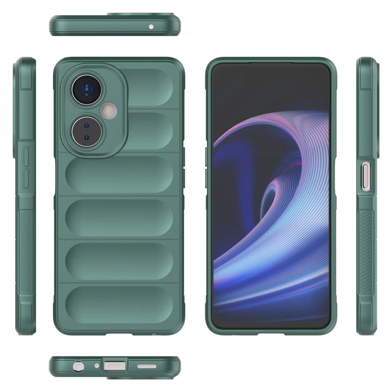 For OnePlus Nord CE 3 Lite 5G / Nord N30 5G Soft TPU Rugged Protective Phone Case Drop-Proof Cover - Green