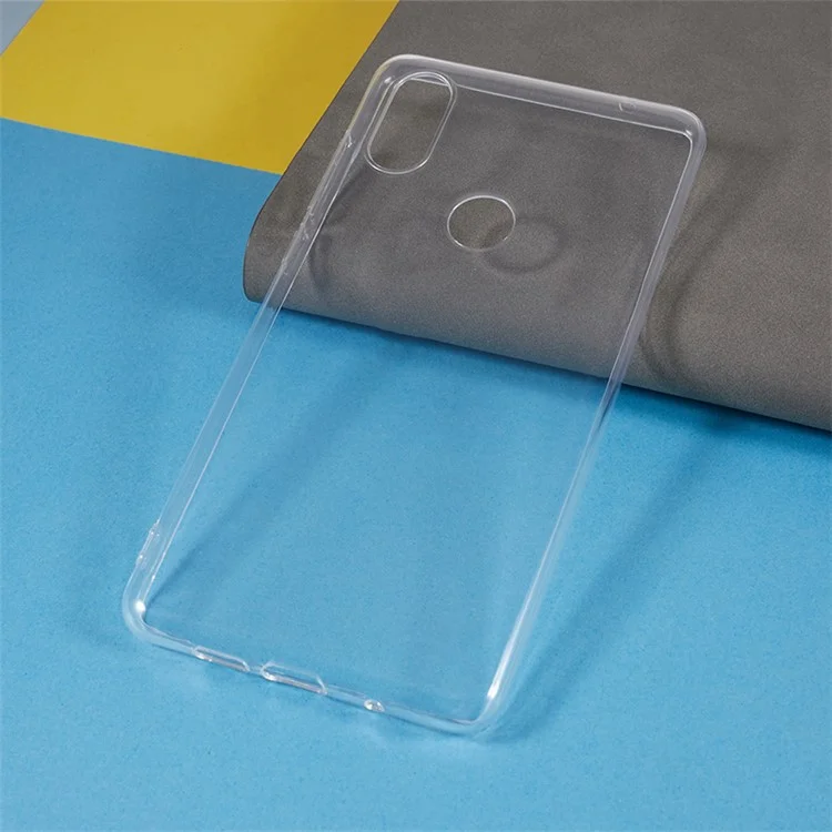 For Xiaomi Mi Mix 2s Transparent Soft TPU Phone Case Shockproof Ultra-thin Back Cover