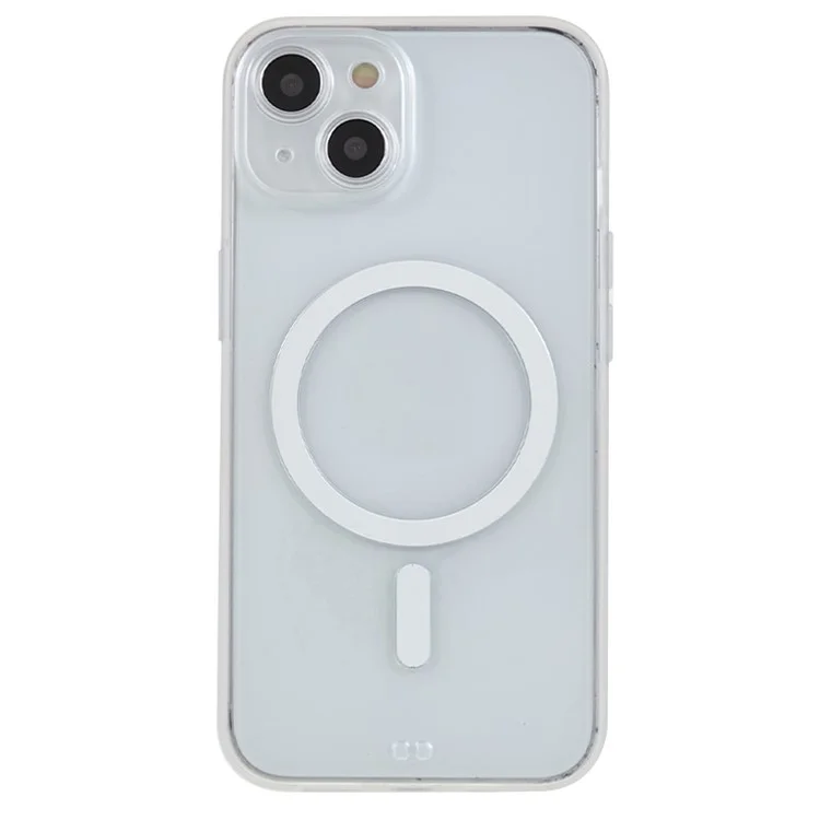 Per iPhone 13 6.1 pollici Custodia rigida in PC anti-graffio, cover per cellulare opaca compatibile con MagSafe - Bianco