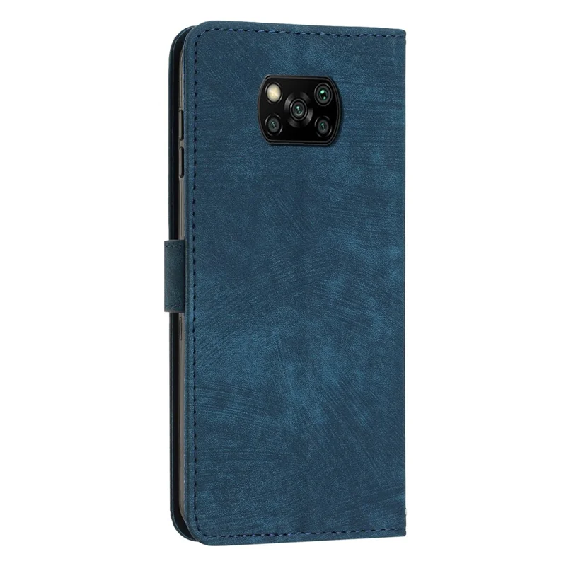 Для Xiaomi Poco X3 NFC / X3 / X3 Pro Кожаный кошелек с флипом и подставкой чехол - Сапфир