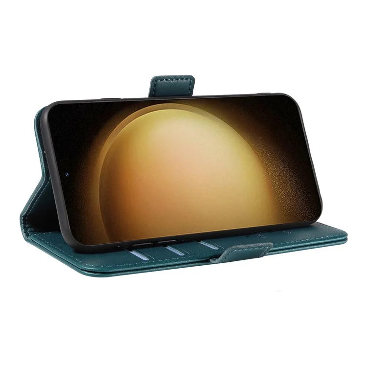 YIKATU YK-003 Para Samsung Galaxy S23 Funda de Cartera Flip Folio de Piel Sintética Soporte Magnético para Teléfono - Verde