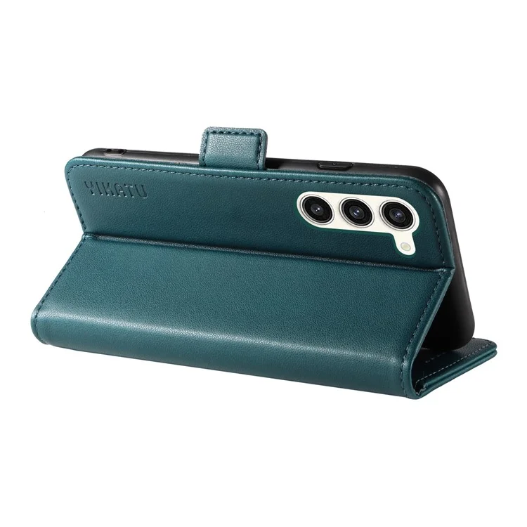 YIKATU YK-003 Para Samsung Galaxy S23 Funda de Cartera Flip Folio de Piel Sintética Soporte Magnético para Teléfono - Verde
