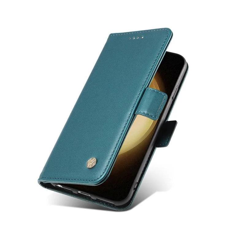 YIKATU YK-003 Para Samsung Galaxy S23 Funda de Cartera Flip Folio de Piel Sintética Soporte Magnético para Teléfono - Verde