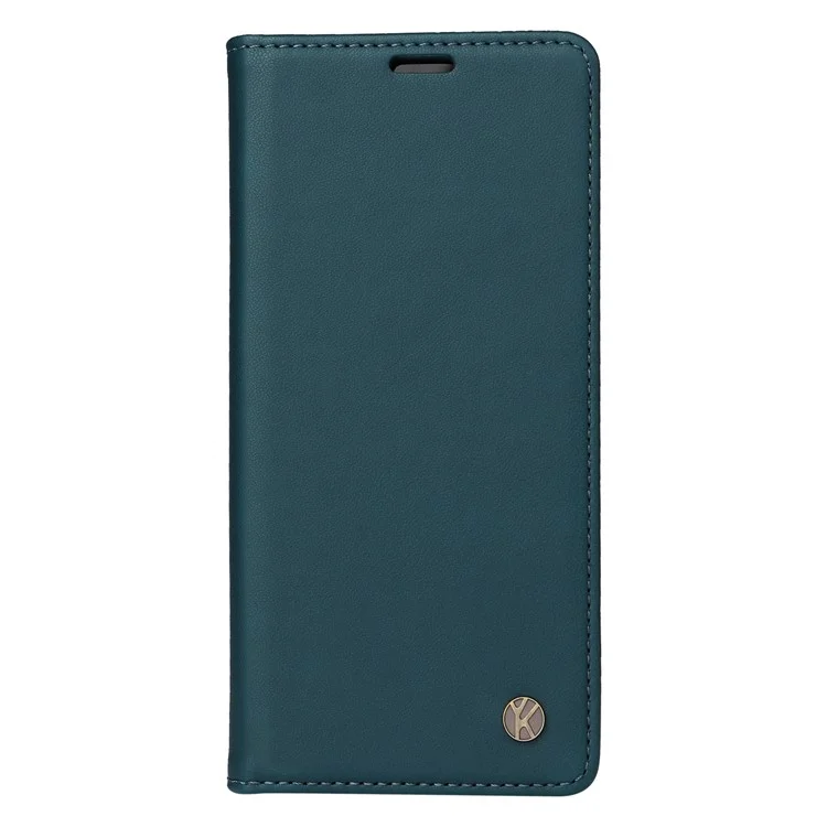 YIKATU YK-001 For Samsung Galaxy A24 4G (162.1 x 77.6 x 8.3mm) PU Leather Flip Cover Wallet Phone Case with Stand - Blue