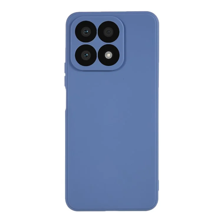 For Honor X8a 4G Funda Suave de TPU para Teléfono Borde Recto Recorte Preciso Protección de la Cámara Cubierta Posterior - Gris Lavanda