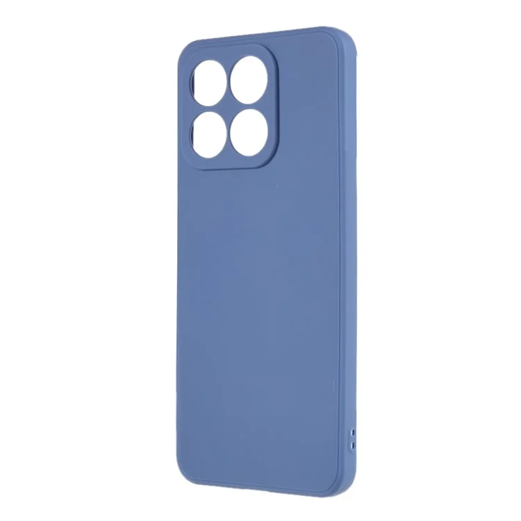 For Honor X8a 4G Funda Suave de TPU para Teléfono Borde Recto Recorte Preciso Protección de la Cámara Cubierta Posterior - Gris Lavanda