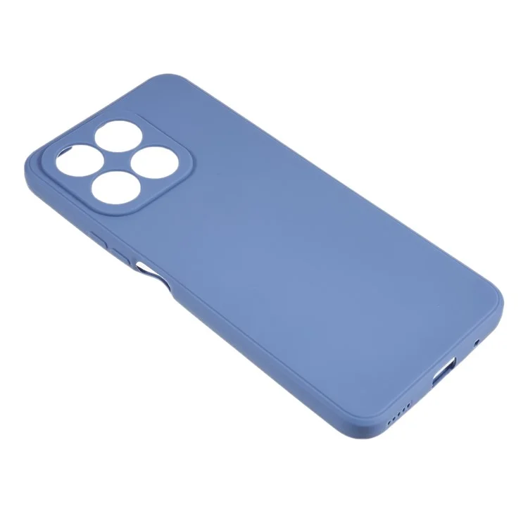 For Honor X8a 4G Funda Suave de TPU para Teléfono Borde Recto Recorte Preciso Protección de la Cámara Cubierta Posterior - Gris Lavanda