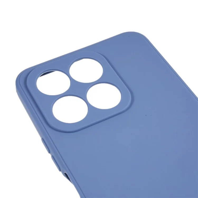 For Honor X8a 4G Funda Suave de TPU para Teléfono Borde Recto Recorte Preciso Protección de la Cámara Cubierta Posterior - Gris Lavanda