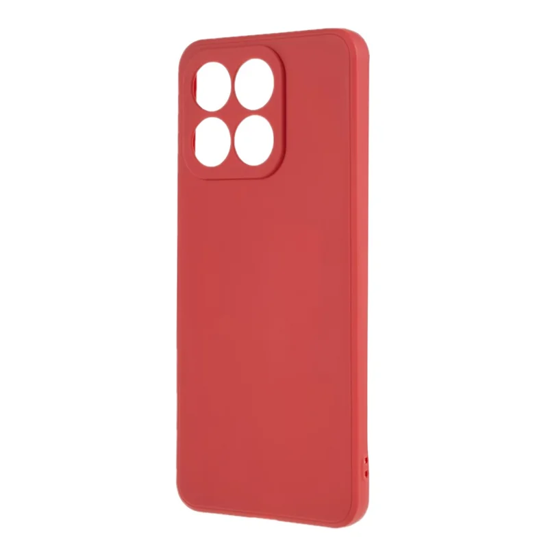 For Honor X8a 4G Soft TPU Phone Case Straight Edge Precise Cutout Camera Protection Back Cover - Red