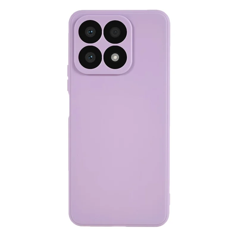 For Honor X8a 4G Soft TPU Phone Case Straight Edge Precise Cutout Camera Protection Back Cover - Purple