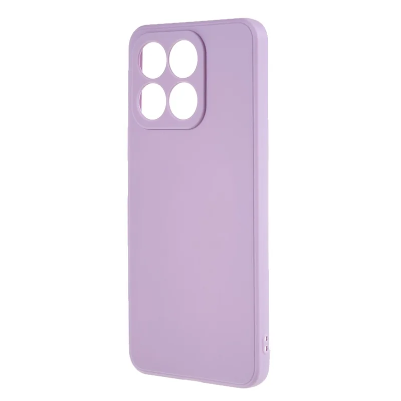 For Honor X8a 4G Soft TPU Phone Case Straight Edge Precise Cutout Camera Protection Back Cover - Purple