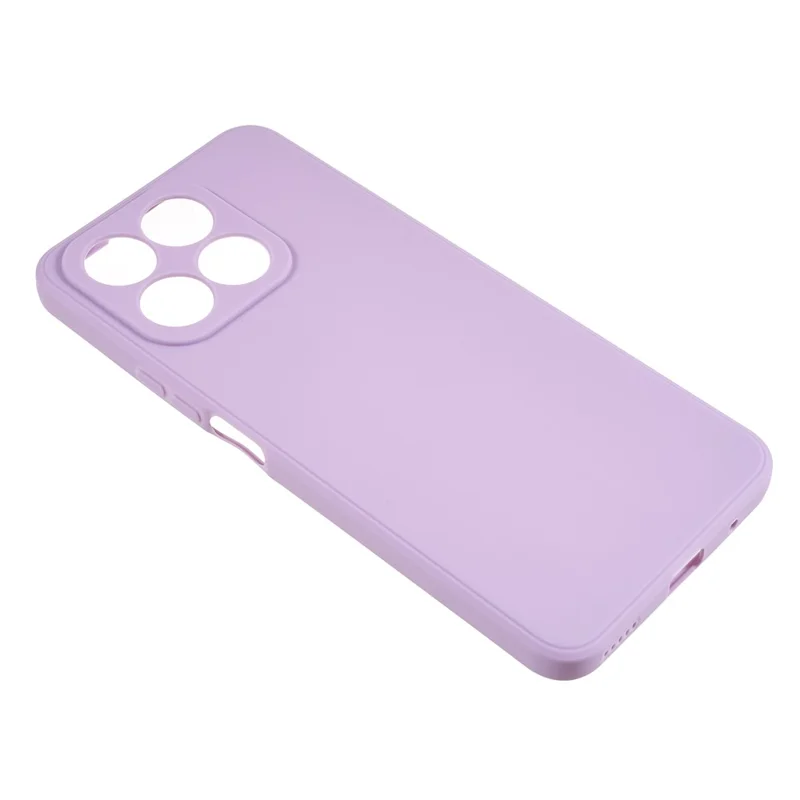 For Honor X8a 4G Soft TPU Phone Case Straight Edge Precise Cutout Camera Protection Back Cover - Purple