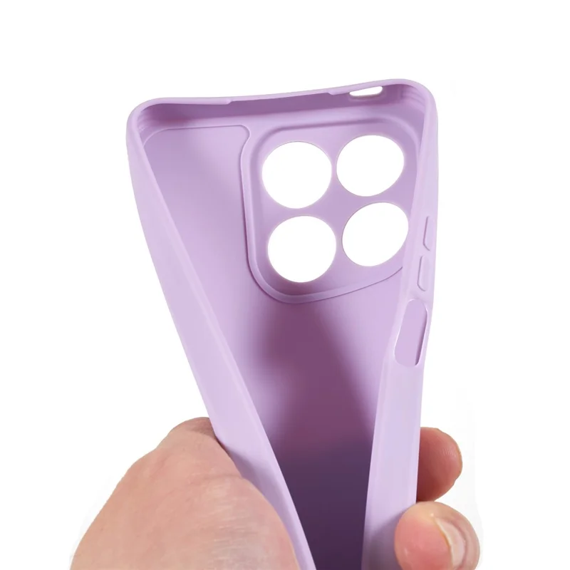 For Honor X8a 4G Soft TPU Phone Case Straight Edge Precise Cutout Camera Protection Back Cover - Purple