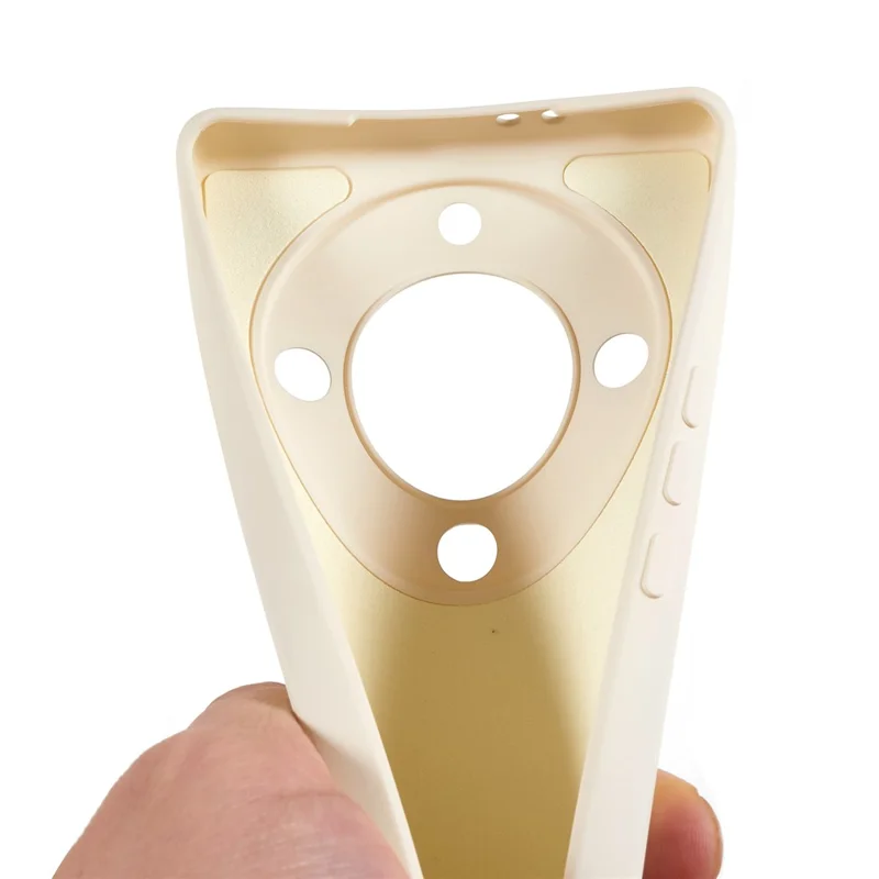 For Honor X40 5G / X9a 5G Rubberized Phone Case Fiber Lining Phone TPU Cover - White