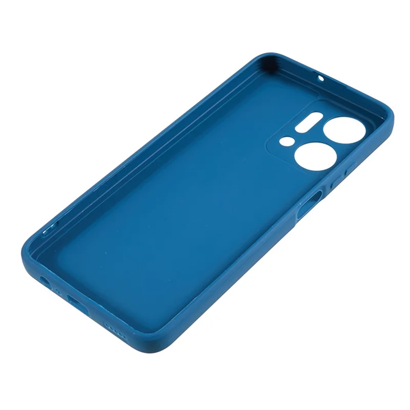 غطاء ناعم من مادة TPU لهاتف Honor X7a 5G بحواف مستقيمة، مقاوم للسقوط مع قواطع دقيقة - أزرق كحلي