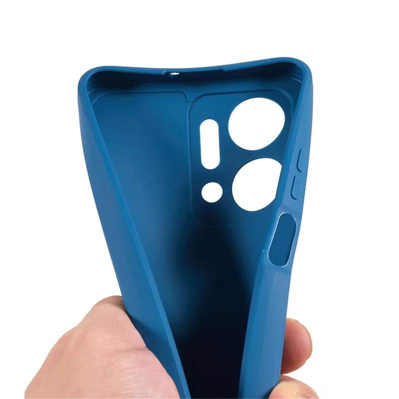 غطاء ناعم من مادة TPU لهاتف Honor X7a 5G بحواف مستقيمة، مقاوم للسقوط مع قواطع دقيقة - أزرق كحلي