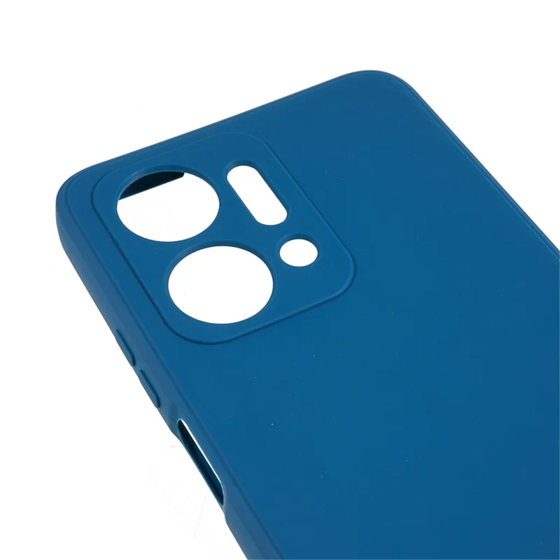غطاء ناعم من مادة TPU لهاتف Honor X7a 5G بحواف مستقيمة، مقاوم للسقوط مع قواطع دقيقة - أزرق كحلي