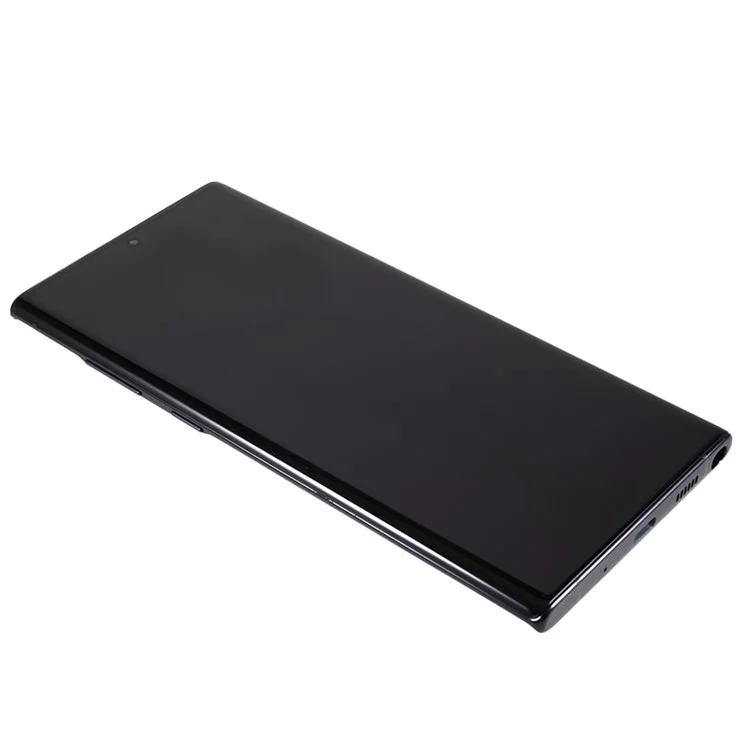 Для Samsung Galaxy Note10+ 4G N975 / Note10+ 5G N976 Класс C OLED-экран и сборка дигитайзера + рама (без логотипа) - черная