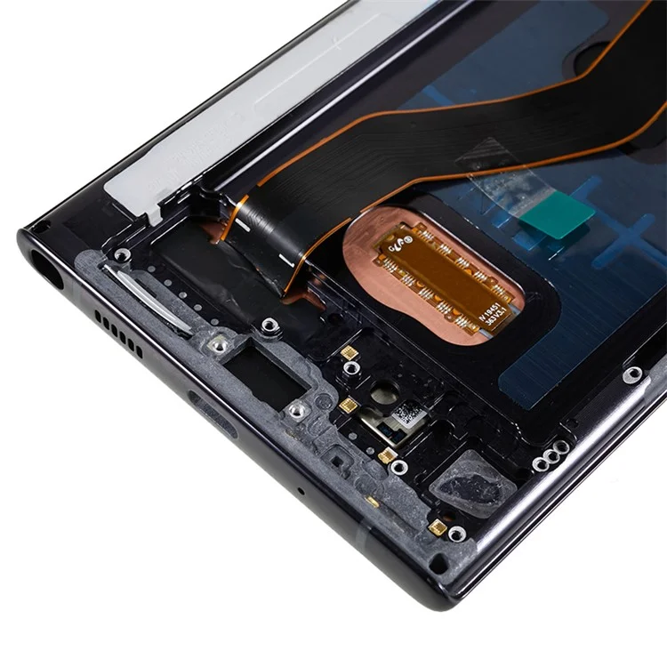 Для Samsung Galaxy Note10+ 4G N975 / Note10+ 5G N976 Класс C OLED-экран и сборка дигитайзера + рама (без логотипа) - черная