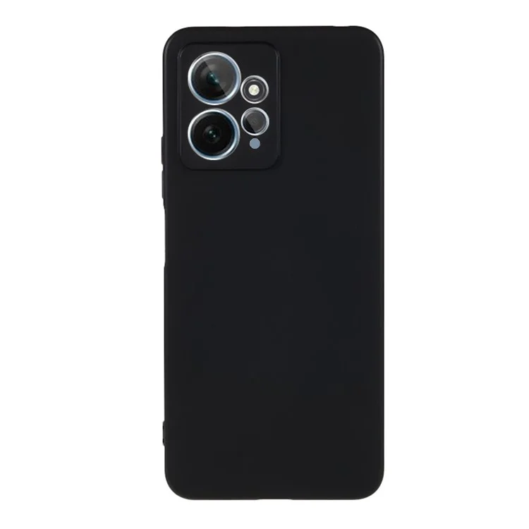 Für Xiaomi Redmi Note 12 4G Glossy Phone TPU Case Anti-drop Mobile Phone Cover - Schwarz