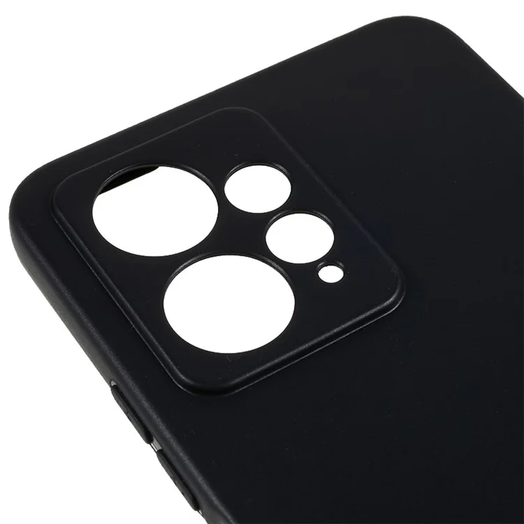 Für Xiaomi Redmi Note 12 4G Glossy Phone TPU Case Anti-drop Mobile Phone Cover - Schwarz