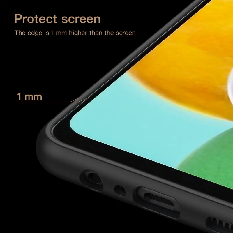 For Samsung Galaxy A24 4G (162.1 x 77.6 x 8.3mm) Vintage Phone Case PU Leather + TPU Scratch Resistant Back Cover - Black