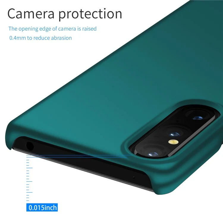 For Sony Xperia 1 V Solid Color Shockproof Phone Case Hard PC Cell Phone Cover - Green