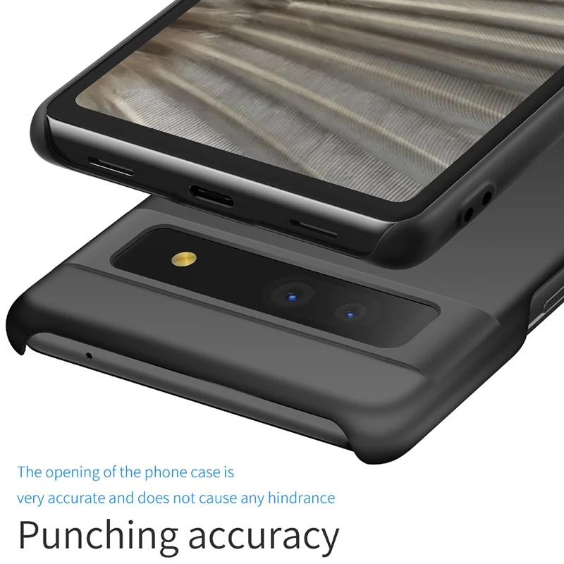 For Google Pixel 7a Solid Color Anti-drop Phone Case Anti-scratch Hard PC Phone Cover - Green