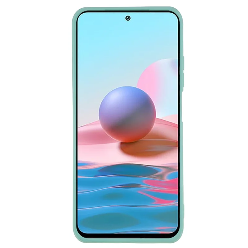 Folia TPU z powłoką gumową do Xiaomi Redmi Note 10 4G / Note 10S 4G / Poco M5s 4G, z podszywem z włókna, pokrowiec na telefon - jasnozielony