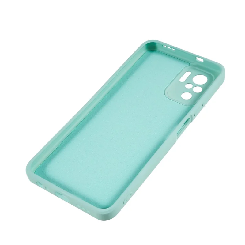 Folia TPU z powłoką gumową do Xiaomi Redmi Note 10 4G / Note 10S 4G / Poco M5s 4G, z podszywem z włókna, pokrowiec na telefon - jasnozielony