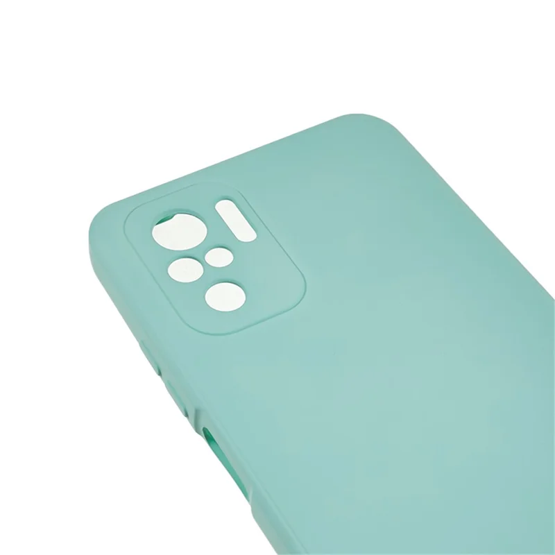 Folia TPU z powłoką gumową do Xiaomi Redmi Note 10 4G / Note 10S 4G / Poco M5s 4G, z podszywem z włókna, pokrowiec na telefon - jasnozielony