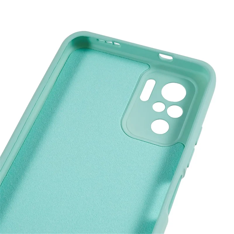 Folia TPU z powłoką gumową do Xiaomi Redmi Note 10 4G / Note 10S 4G / Poco M5s 4G, z podszywem z włókna, pokrowiec na telefon - jasnozielony