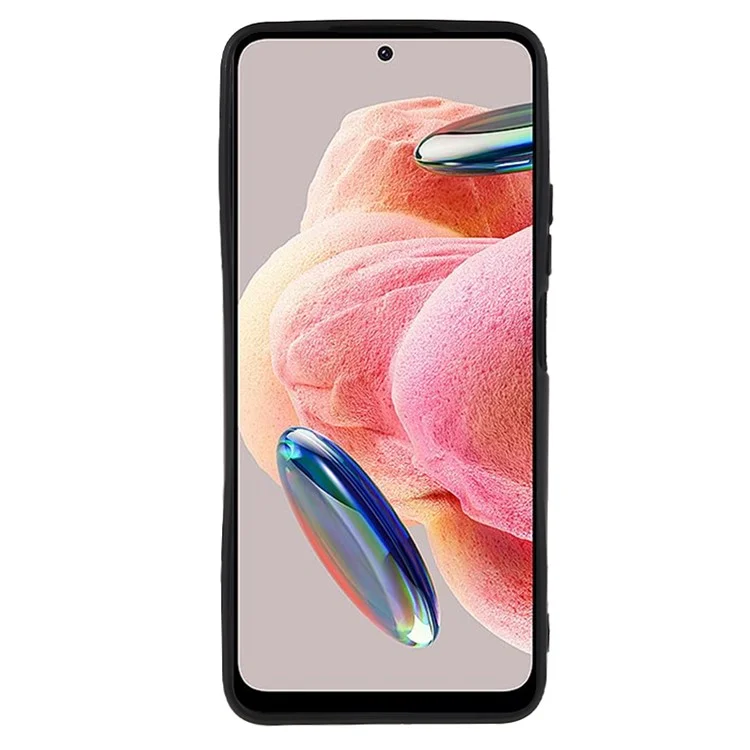 Для Xiaomi Redmi Note 12 4G Прямоугольная мягкая TPU-крышка для телефона Точный вырез для камеры Защита от падений Антидроп-крышка - Черный