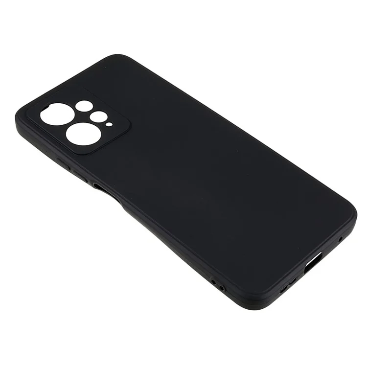Для Xiaomi Redmi Note 12 4G Прямоугольная мягкая TPU-крышка для телефона Точный вырез для камеры Защита от падений Антидроп-крышка - Черный