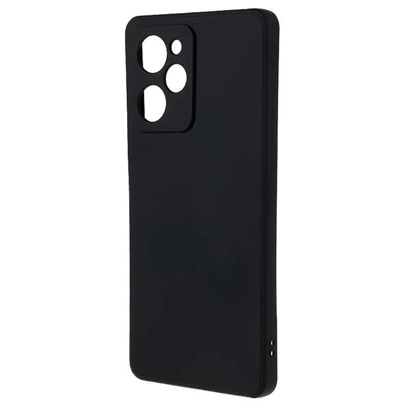 For Xiaomi Redmi Note 12 Pro Speed 5G / Poco X5 Pro 5G TPU Phone Case Fiber Lining Rubberized Phone Cover - Black