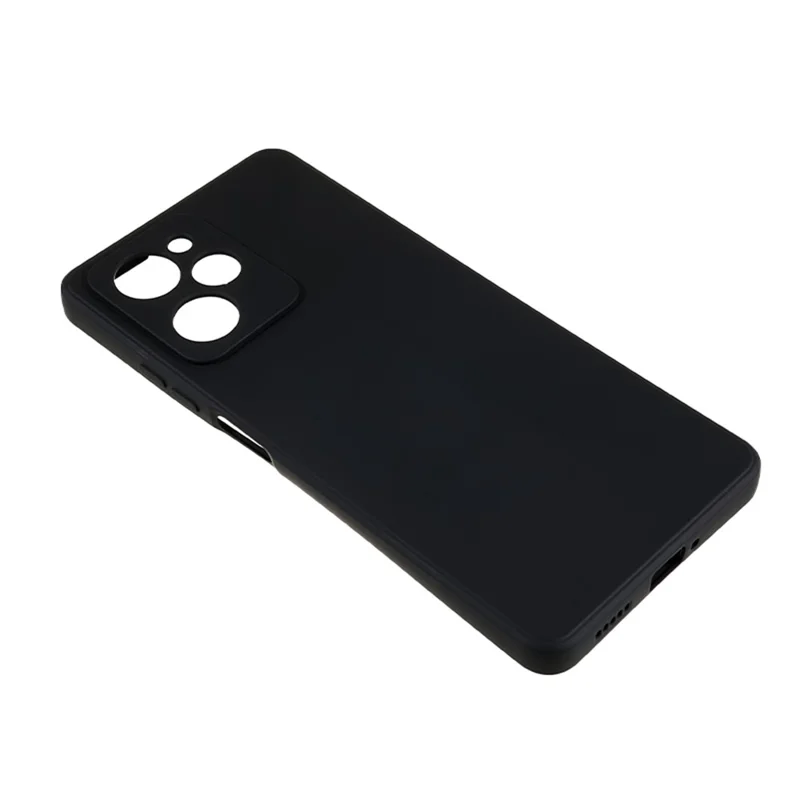 For Xiaomi Redmi Note 12 Pro Speed 5G / Poco X5 Pro 5G TPU Phone Case Fiber Lining Rubberized Phone Cover - Black