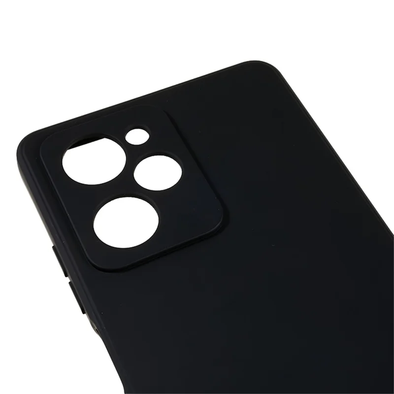 For Xiaomi Redmi Note 12 Pro Speed 5G / Poco X5 Pro 5G TPU Phone Case Fiber Lining Rubberized Phone Cover - Black