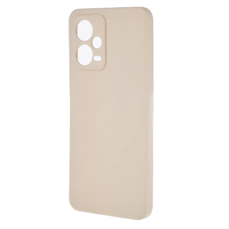 Straight Edge Phone Case for Xiaomi Redmi Note 12 5G (India) / Poco X5 5G , Soft TPU Precise Cutout Anti-Scratch Cover - White